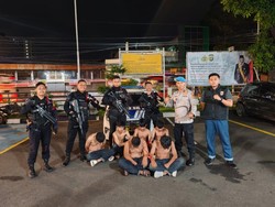Brimob PMJ Amankan 6 Pemuda Hendak Tawuran di Ciputat Timur, Celurit Disita