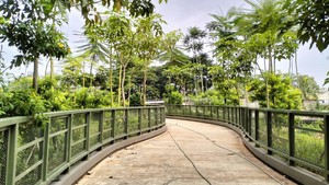 Potret Serbaraja Toll Park, Hidden Gem Hijau buat Jogging di BSD