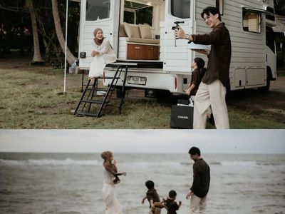 8 Foto Dinda Hauw & Rey Mbayang Rayakan Ultah, Romantis di Tepi Pantai