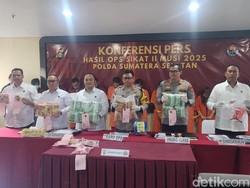 396 Pelaku Kejahatan 3C di Sumsel Ditangkap Selama Operasi Sikat II Musi 2025
