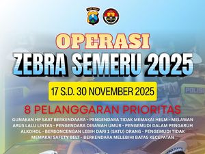 Jadwal Operasi Zebra Semeru November 2025 di Jawa Timur