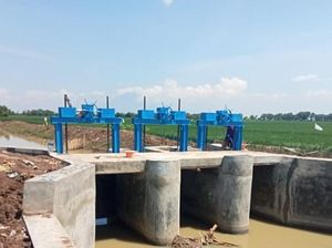Angin Segar Pertanian Indramayu, Pintu Air Cimalang Kini Lebih Tangguh