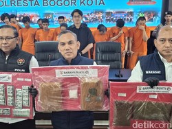 10 Hari Operasi Narkoba: Polresta Bogor Jerat 22 Pelaku, Sita Ganja-Sabu