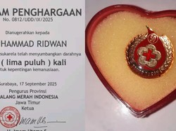 Cerita di Balik Viral Pria Mojokerto Dapat Piagam dari PMI usai 50 Kali Donor Darah
