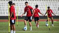 Ini merupakan laga uji coba kedua yang dijalani Timnas Indonesia U-23 sebagai persiapan menuju SEA Games 2025. Pada laga sebelumnya Garuda Muda takluk 0-3 dari Mali. Foto: ANTARA FOTO/Fauzan