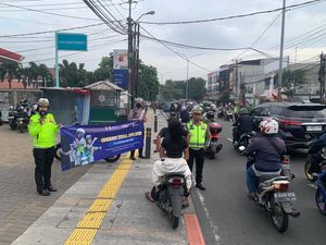 518 Pengendara di Depok Terjaring Operasi Zebra Hari Pertama