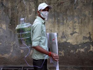 Warga New Delhi Gelar Aksi Protes Tuntut Pemerintah Atasi Krisis Polusi Udara