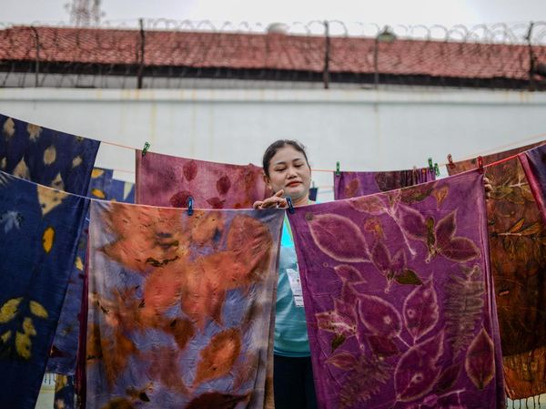 Kolaborasi Pemkab Serang-Rutan Bekali Napi Keterampilan Ecoprint