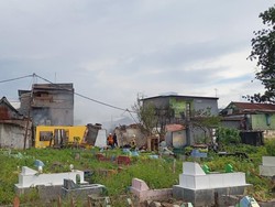 7 Rumah Terbakar Imbas Tawuran di Pekuburan Beroanging Tallo Makassar