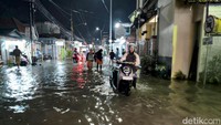 Kota Sidoarjo Tergenang Banjir Usai Diguyur Hujan Lebat