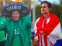 Begini Gaya Suporter Meksiko dan Paraguay Jelang Kickoff di Alamodome