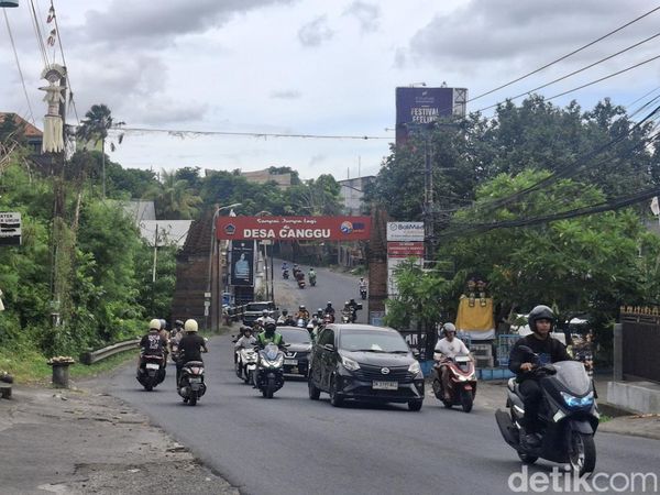 Lalu Lintas Canggu-Kerobokan Lengang Saat Galungan