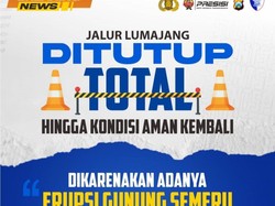 Erupsi Gunung Semeru, Polres Malang Tutup Jalur Ampelgading-Lumajang