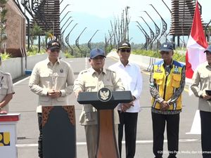 Prabowo Resmikan Jembatan Kabanaran di Bantul hingga Underpass Gatsu Sumut