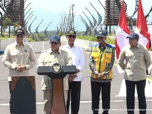 Resmikan Jembatan Kabanaran, Prabowo Harap Tingkatkan Pariwisata
