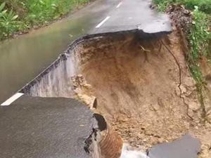 Jalan Provinsi Labuan Bajo-Terang Amblas, Akses Warga Terancam Putus