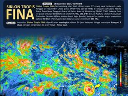 Siklon Tropis FINA Terbentuk, BMKG Peringatkan Cuaca Ekstrem di Maluku-NTT
