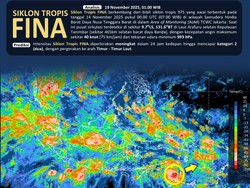 Siklon Tropis FINA Terbentuk, BMKG Peringatkan Cuaca Ekstrem di Maluku-NTT