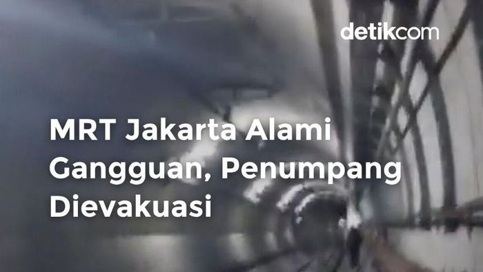 Video: MRT Jakarta Alami Gangguan, Penumpang Dievakuasi