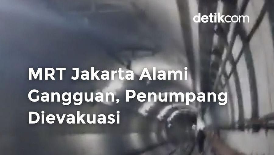 Video: MRT Jakarta Alami Gangguan, Penumpang Dievakuasi