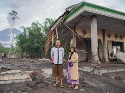Pemukiman Warga Hancur Terdampak Erupsi Semeru
