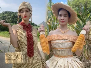 Bahan Dapur Jadi Fashion Show, Gaun Karya Wanita Ini Viral di Medsos