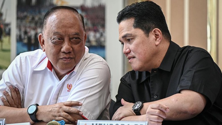 Erick juga menegaskan bahwa Indonesia menargetkan 80 medali emas dalam perhelatan olahraga terbesar di Asia Tenggara itu. ANTARA FOTO/Fauzan