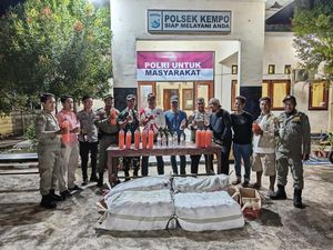 200 Botol Tuak Lombok Gagal Diselundupkan ke Dompu