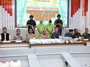 Polres Inhil Bongkar 19 Kg Sabu Jaringan Internasional, 2 Kurir Dijerat