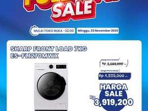 Mesin Cuci Front Load Bisa Diskon Rp 1,7 Juta di Transmart Full Day Sale