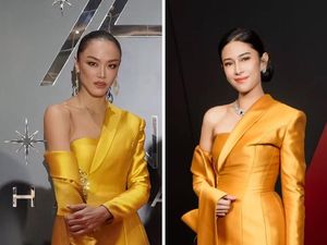 Foto: Adu Anggun Dian Sastrowardoyo dan Kelly Tandiono Pakai Kebaya Kembar