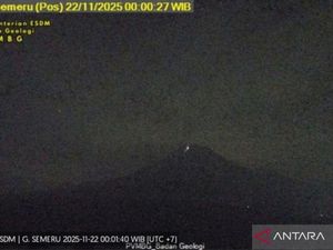 Berstatus Awas, Gunung Semeru Embuskan Asap Setinggi 1.000 Meter