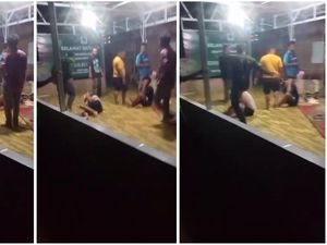 Viral Video 2 Remaja dan Ayahnya Dianiaya Sekelompok Orang di Lampung Timur