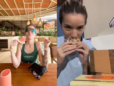 Potret Sheila Marcia Saat Ngemil Buah hingga Pie Susu