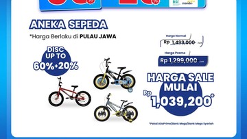 Berita dari Detik Finance: Merapat! Aneka Sepeda Dapat Diskon Gede di Transmart Full Day Sale