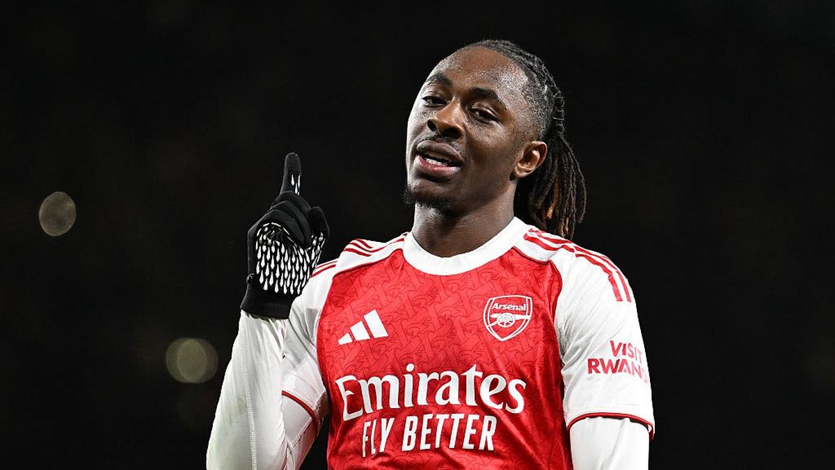 Eze membobol gawang Spurs tiga kali. Foto: Arsenal FC via Getty Images/David Price