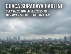 Cuaca Surabaya Hari Ini Berawan Seluruh Kecamatan