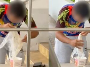 Jorok! Ojol Ini Masukkan Kembali Pesanan Bubur yang Sudah Tumpah