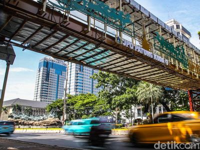 JPO Patung Kuda Siap Menyambut Pejalan Kaki dengan Tampilan Baru