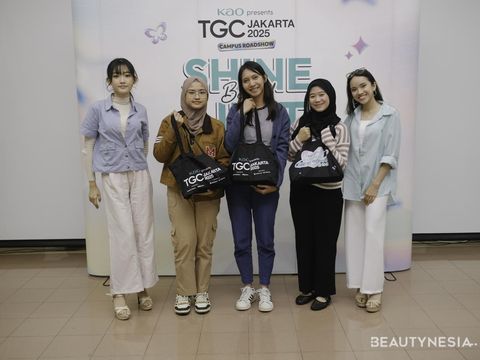 Keseruan mahasiswa di “KAO Presents TGC Jakarta” 2025 Campus Roadshow di ITB.