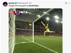 Banyak yang meledek gaya Raya coba menyelamatkan gawangnya karena dianggap kocak. Raya tampak jadi kiper medioker gara-gara gol Richarlison. (Foto: X.com/@StockeyG2)