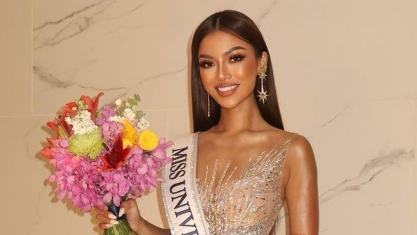 7 Potret Sanly Liu Raih Best Skin di Miss Universe 2025, Pamer Kulit Glowing