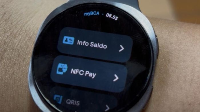 Video Cara Pakai QRIS Tap di Smartwatch