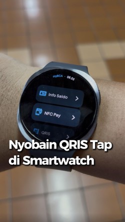 Video Cara Pakai QRIS Tap di Smartwatch