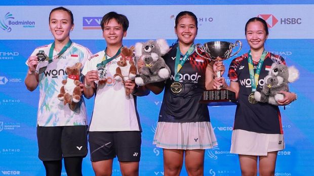Rachel Allessya Rose/Febi Setianingrum Rachel Allessya Rose/Febi Setianingrum saat tampil di final Australia Open. (Arsip PBSI)