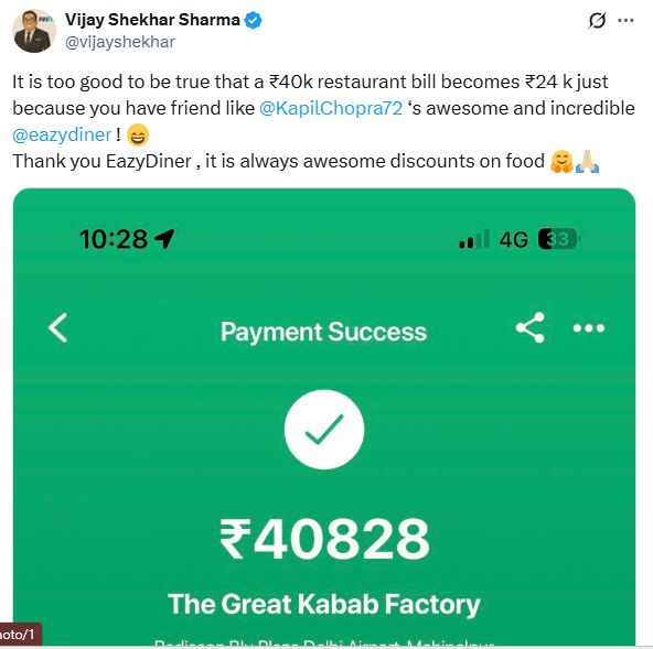 Rayakan Ultah di Restoran Mewah, Miliarder India Ini Tetap Cari Diskonan Rayakan Ultah di Restoran Mewah, Miliarder India Ini Tetap Cari Diskonan