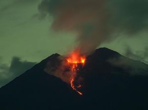 Aktivitas Semeru Meningkat, Lava Pijar Terlihat Jelas dari Pronojiwo