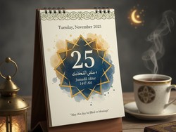Kalender Hijriah Hari Ini 25 November 2025 dan 4 Gelar Khulafaur Rasyidin