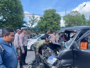 Gran Max Remuk Usai Hantam Bokong Truk di Wonogiri, 2 Orang Jadi Korban
