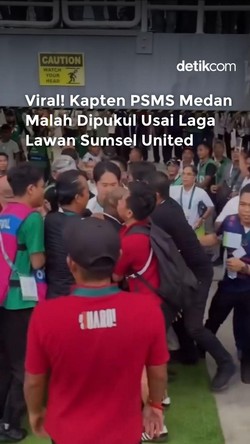 Video Viral! Kapten PSMS Medan Malah Dipukul Usai Laga Lawan Sumsel United